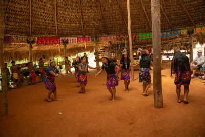Emberá village in the Panama rainforest